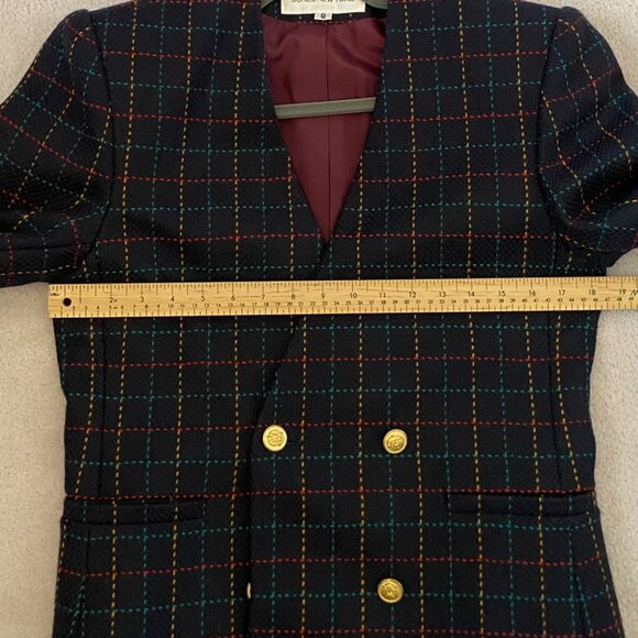 Vintage 100% Wool blazer Jones New York Size 8 Jacket. MADE IN CANADA - Picture 8 of 10